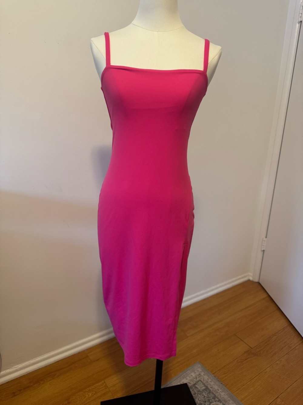 Susana Monaco Hot Pink Midi Slip Dress Small